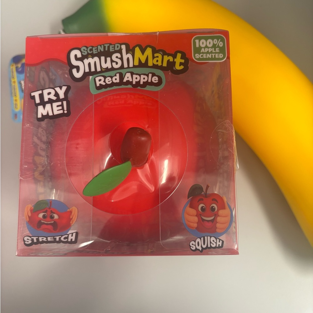 Crazy Fun Scented SmushMart Red Apple and Banana Squishy ONE OF EACH